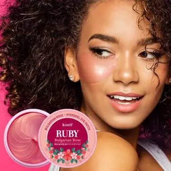 Koelf Ruby с болгарской розой гидрогелевые патчи для глаз 1 PCS