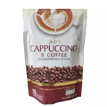 Кофе Be Easy Cappuccino B Быстрый энергетический напиток Мгновенная диета для похудения (10 пакетиков)