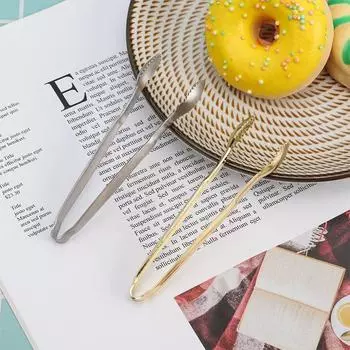 Кофе Чай Десерт Бар Принадлежности Зажимы для сервировки еды Щипцы для льда Щипцы для кубиков сахара Кухонные принадлежности серебряный