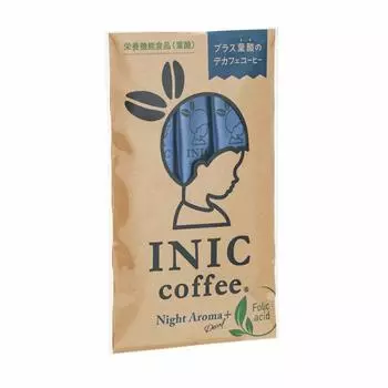 Кофе INIC Night Aroma Folic Acid Sticks 3 декофеинизированных кофеина без ощущения, как скорость удаления для беременных принята мировыми бариста + [Подлинный