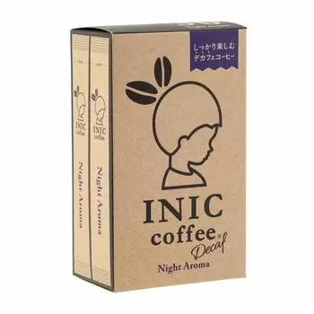 Кофе INIC Night Aroma Stick 30 Декофеинизированный кофе с аутентичным вкусом, который ощущается как отказ от кофеина для беременных, принятый мировыми бариста [Богатая глубина,