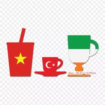 Кофе Латте Термотрансферная Виниловая Наклейка-Патч для Одежды DIY Аппликации Стираемые Патчи