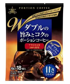 Кофе Sao Paulo Double Umami и Rich Portion Coffee, умеренно сладкий, 1 пакетик x 18 (19 г штук)