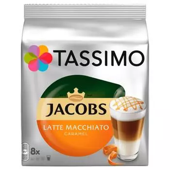 Кофе Tassimo капсульный Jacobs Latte Macchiato Caramel 268г 8 упаковок