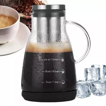 Кофе в зернах Ice Drop Cold BrewPot для домашнего использования, чайник для сока, чая, фильтр, стеклянный чайник, удобное использование, обслуживание вечеринок, большая емкость, доступный