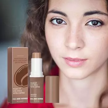 Кофеиновая палочка для глаз, увлажняющая и увлажняющая для глаз, от темных кругов, отеков и морщин, увлажняет и подтягивает глаза, 7 мл One Size белый