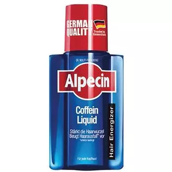 Кофеиновая жидкость Alpecin + дополнительная антибактериальная салфетка Olim Life, шампунь C1 375 мл, 375 мл, 1 шт.