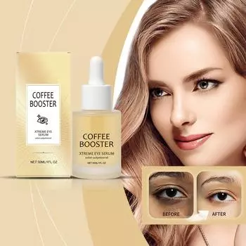 Кофеиновая жидкость для глаз — нежная и приятная на ощупь. Увлажняет и освежает кожу вокруг глаз и уменьшает темные круги,30 мл One Size жёлтый