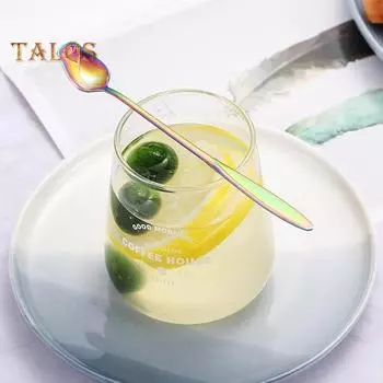 Кофейная чайная ложка, пищевой сорт, антикоррозийная, многоразовая, кофейный суп, ложка для смешивания цветов розы, кухонная утварь, кухонные гаджеты 15cm