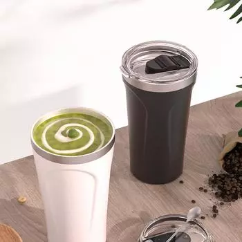 Кофейная чашка большой емкости, высококачественная автомобильная чашка из нержавеющей стали для мальчиков и девочек, сопутствующие чашки 473ML чёрный