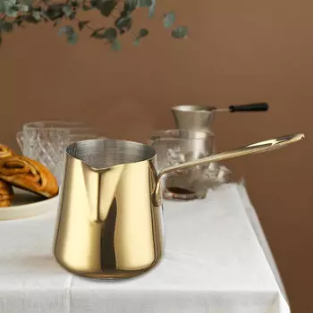 Кофейная чашка для молока, кувшин для взбивания молока, эспрессо, утолщенная, нержавеющая сталь 304, тяга Gold 250ml