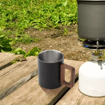 Кофейная чашка из нержавеющей стали, чашка для капучино с молоком и эспрессо в качестве подарка на день рождения белый