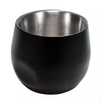 Кофейная чашка из нержавеющей стали, кружка с двойными стенками, маленькая металлическая Demitasse без ножки для офиса 150ml