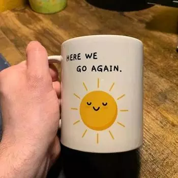 Кофейная чашка Смешная смешная кружка доброго утра Керамическая кофейная кружка Смешная взрослая юмористическая кружка Креативная чашка для кофе, чая, молока 350ml белый