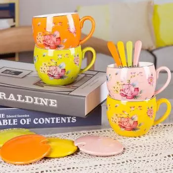 Кофейная чашка в европейском стиле, кружка, керамическая чашка для воды, кофейная чашка, чашка для молока, чашка для завтрака