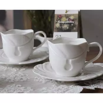 Кофейная чашка в европейском стиле, набор из двух предметов, послеобеденный чай, кофейная чашка, керамическая чашка для воды, кружка, чашка для молока