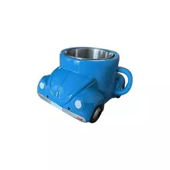 Кофейная чашка в форме автомобиля, подарок для любителей кофе, кофейная чашка в форме автомобиля One Size синий