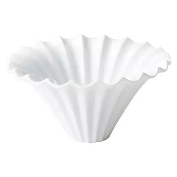 Кофейная капельница Koyotoki, керамическая, стильная, прибл.. Посуда для капельницы для кофе, диаметр 13 см, чистый белый цвет, сделано в Японии, 19700358