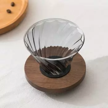Кофейная капельница с одним кофейным капельным механизмом, деревянная ручная цветочная капельница, капельница, капельница, оборудование, стильная, капельница, термостойкое стекло, держатель,