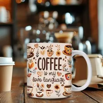 Кофейная кружка 11 унций Персонализированная керамическая кружка для эспрессо, чашка для чая, кофе