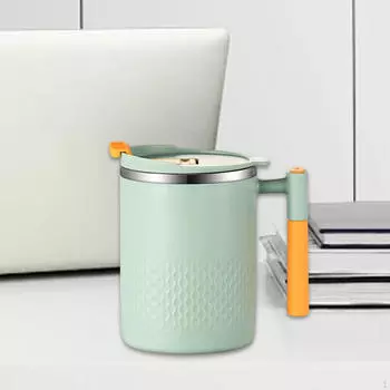 Кофейная кружка, автомобильный стакан, практичный стакан из нержавеющей стали на 13,5 унций, с изоляцией и термоизоляцией для кемпинга зелёный