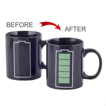 Кофейная кружка большой емкости, новинка, подарки, меняющая цвет чашка для дома