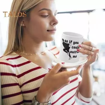 Кофейная кружка «Если бы ты мог обогнать меня», кружка «Забавная сумеречная мем-чашка», кружка Эдварда из керамики для горячих напитков, подарки для друга A