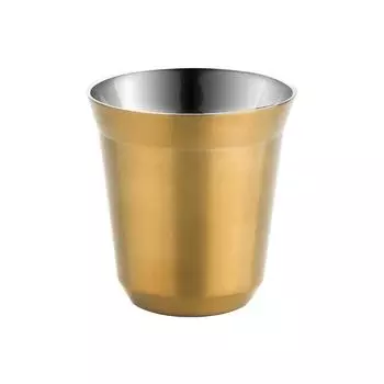 Кофейная кружка из нержавеющей стали, термоизолированная металлическая чашка из нержавеющей стали, двухслойная кофейная кружка для