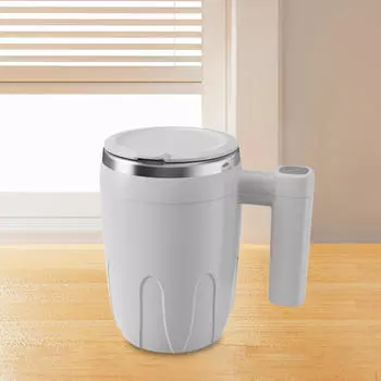 Кофейная кружка, магнитная кружка для перемешивания, самосмешивающаяся кружка из нержавеющей стали для использования на ходу, в чёрный