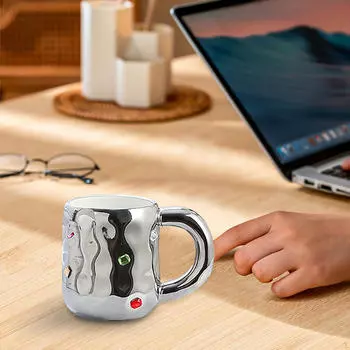 Кофейная кружка Молочная чашка Офис Общежитие Домашний чай для напитков Сок Завтрак Латте белый