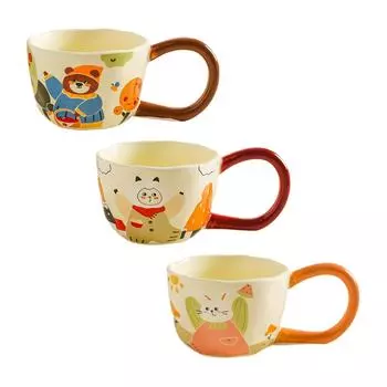 Кофейная кружка с C-образной ручкой Утренняя чашка Кофейная чашка для эспрессо Сока Кофе