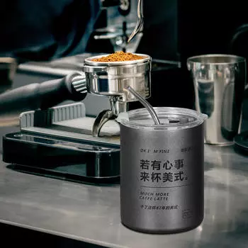 -Кофейная кружка с крышкой, легкие изолированные кофейные кружки с двойными стенками, бутылка для воды для