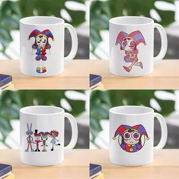 Кофейная кружка с рисунком The Amazing Digital Circu, посуда, керамическая посуда Ponmi Jax Clown, домашнее использование, чашка для воды, кружка для творчества, подарок 1