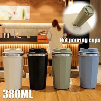 Кофейная кружка-термос для автомобиля 380 мл дорожная термокружка для чая вода кофе двойная нержавеющая сталь As Show
