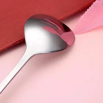 Кофейная ложка из нержавеющей стали, ложка вишни, розы, креативная длинная ручка, позолоченные цветочные ложки, кухонные аксессуары D серебряный