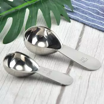 Кофейная ложка из пищевого материала, прочная, пригодная для мытья в посудомоечной машине, мерная ложка в форме капли воды для дома L