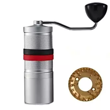 Кофейная мельница Coffee Space Ручная кофемолка Ручной помол Кофемолка Емкость 20 граммов Функция регулировки внутренней грубости Титановое покрытие