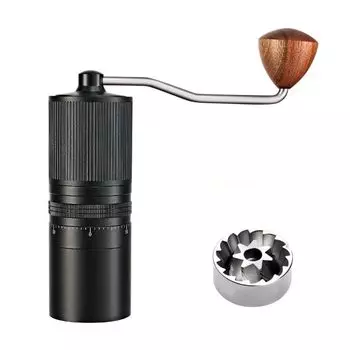 Кофейная мельница Coffee Space, ручная кофемолка, кофемолка большой емкости, 28 г, функция регулировки внешней шероховатости, чистое коническое лезвие, высокая твердость