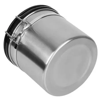 Кофейная посуда, контейнер для кофе с клапаном CO2, герметичная крышка, сохраняет свежесть, нержавеющая сталь, для хранения кофейных зерен