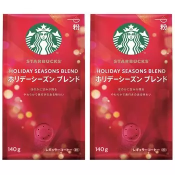Кофейная смесь Nestle Starbucks Coffee Holiday Season Blend 140 г x 2 обычных пакетика кофе, порошок,