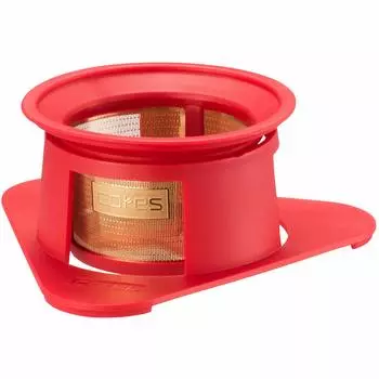 Кофейная воронка Coles Coffee Dripper Maruyama Coffee, совместно разработанная, золотая, красная, 1 чашка, бумажный фильтр не требуется C210RD