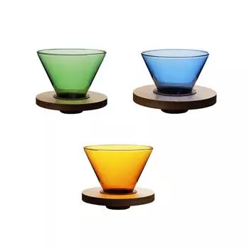 Кофейная воронка для кофе с фильтром для кофе в чашке Кофеварка для улицы Конус для путешествий жёлтый