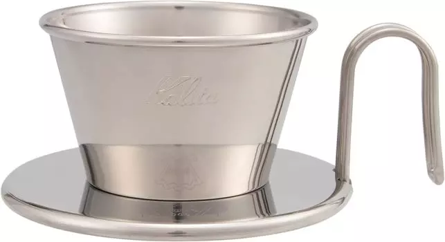 Кофейная воронка Kalita из нержавеющей стали серии Wave, изготовленная вручную мастером Tsubame для 1-2 человек, изготовленная в Японии, для 1 2 1 2 кофе