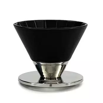 Кофейная воронка Silver Black Воронка с впечатляющим сочетанием металла и [Префектура Сага/Арита] [Beasty Coffee]