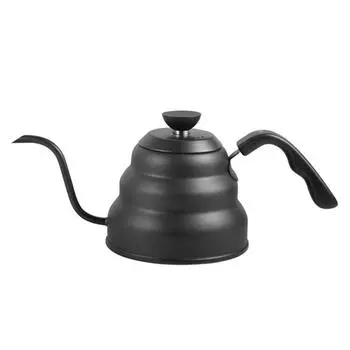 Кофейник для заваривания кофе вручную, кофейник из нержавеющей стали 304 с тонким горлышком, капельный фильтр, чайник с длинным носиком, чайник для подогрева воды, подвесной горшок с ушами 1-2L