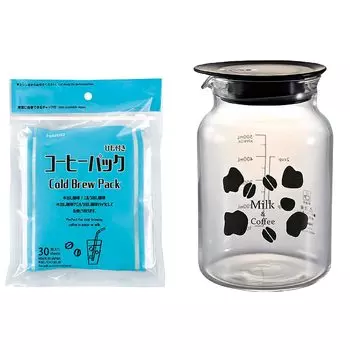 Кофейник HARIO с молоком и 30 пакетиками кофе Практичная емкость 500 мл Сделано в Японии MDCP-500-B