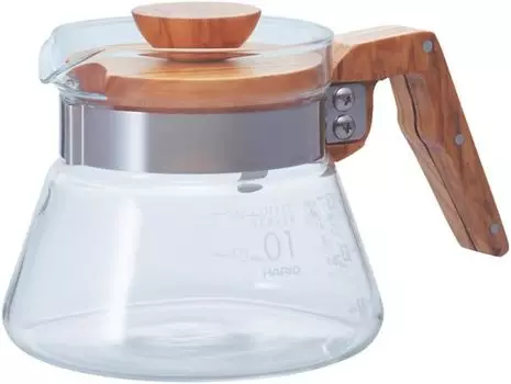 Кофейник Hario V60 из оливкового дерева, 400 мл