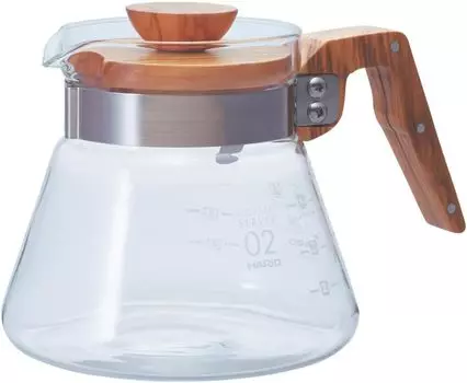 Кофейник Hario V60 из оливкового дерева, 600 мл