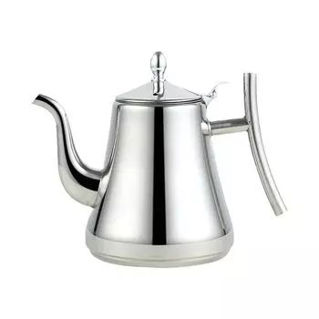 Кофейник из нержавеющей стали, съемный заварочный чайник с длинным горлом, домашний чайник, кухонные аксессуары 1.0L золотой