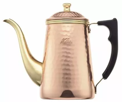 Кофейник Kalita Enjoy aging Copper Coffee Pot 700ml с узким горлышком и прямым огнем, изготовленный в Японии. Чайник Cu Kettle 700 Drip Pot Kettle Coffee Maker Kettle Server